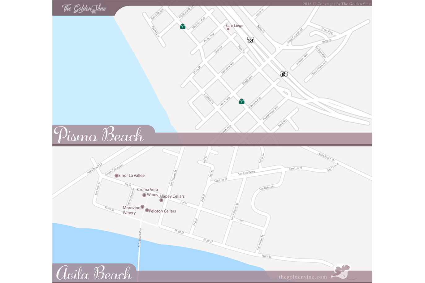 Avila Beach Map